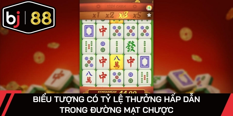 Biểu tượng có tỷ lệ thưởng hấp dẫn trong Đường Mạt Chược